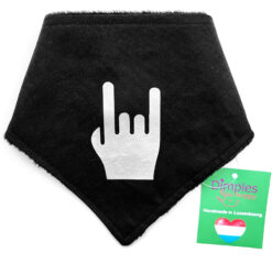 black dog bandana metal horns